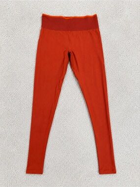 Outdoor Voices Rust Orange High-Waist Leggings